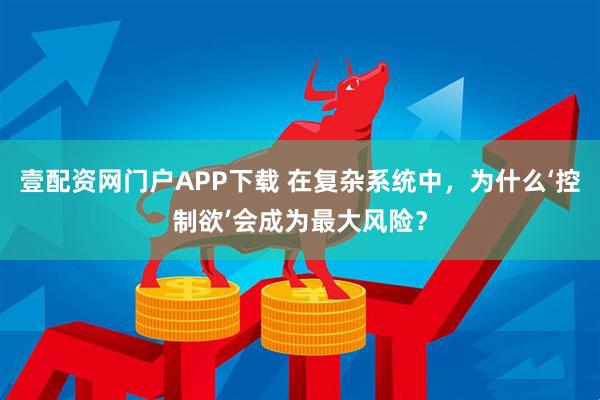 壹配资网门户APP下载 在复杂系统中，为什么‘控制欲’会成为最大风险？